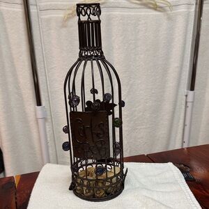 Decorative Wire Wine Bottle Cork Holder